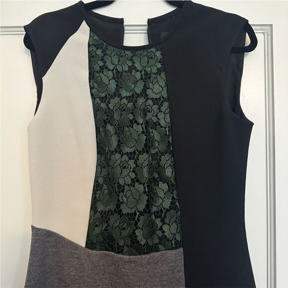 Derek Lam Colorblock Lace Dress, Size 6 - Picture 5 of 7